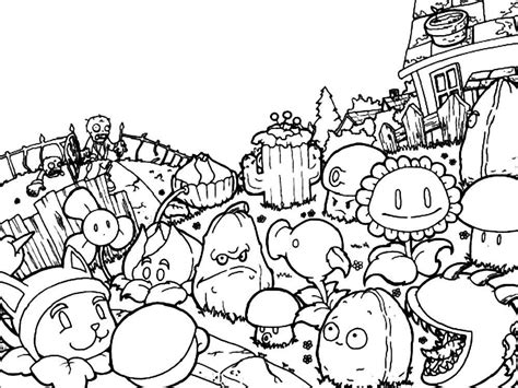 Download Plants vs zombies coloring pages