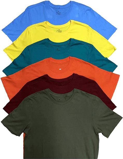 Mens Plus Size Cotton Short Sleeve T Shirts Assorted Colors Size 4xl