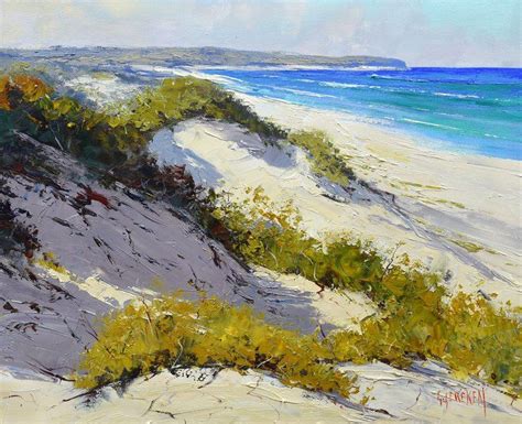 Buy Beach Painting Original Oil Seascape Sand Dunes Oil