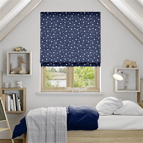 Drilling into old plaster where the plaster is soft use a slightly smaller. Starry Skies Blue Roman Blind | Blue roller blinds, Blue ...