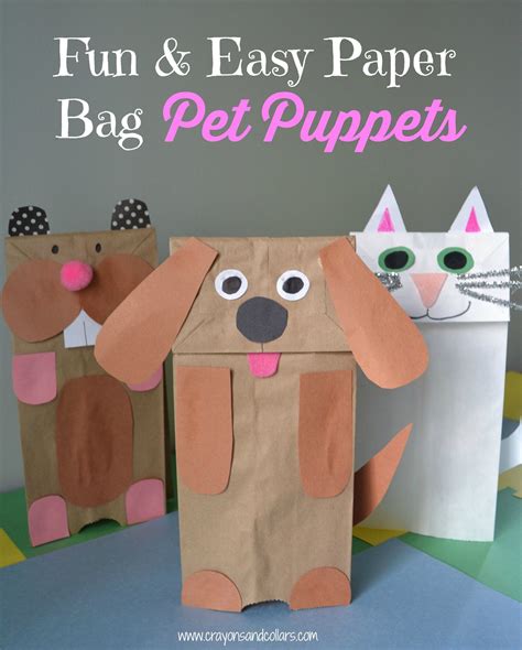 Easy Paper Bag Puppets You Can Make With Household Items Paper Bag