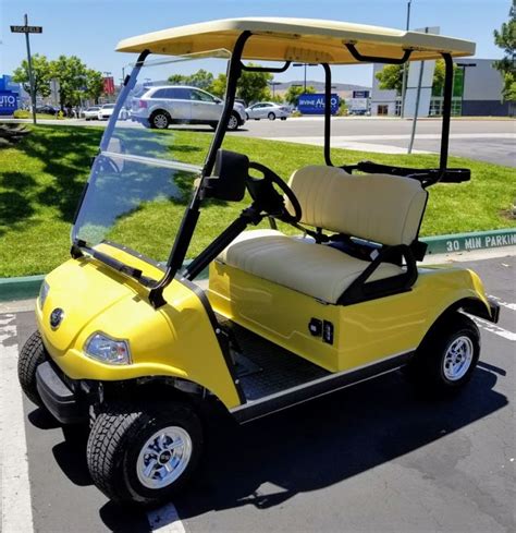 New 2018 Yellow Evolution Ev Golf Cart Car Classic 2 Passenger Seat 48v