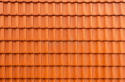 Roof Texture Built From Red Roof Tiles Stock Photo Image Of Elements