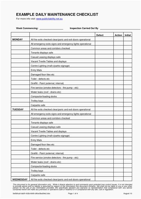 If yes, you can use this template. 30 Preventive Maintenance Schedule Pdf | Template Library