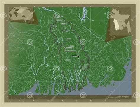 Khulna Bangladesh Wiki Labelled Points Of Cities Stock Illustration