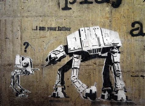 Unfollow banksy i am your father to stop getting updates on your ebay feed. Aple Graffiti Mural: Banksy Graffiti Art - Robot "....I am ...