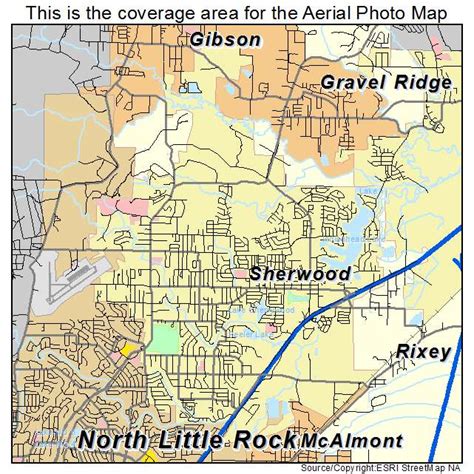 Aerial Photography Map Of Sherwood Ar Arkansas