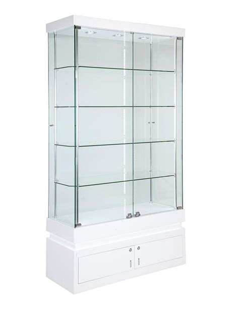 Frameless Display Glass Cabinet 1000x400x1900mm Wt4s Code 99958 Glass