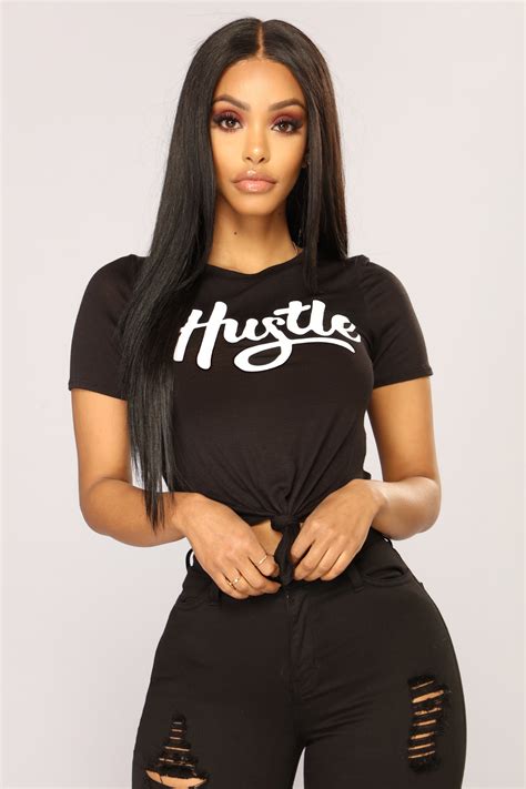 The continuing fashion influence of aaliyah. All About That Hustle Top - Black