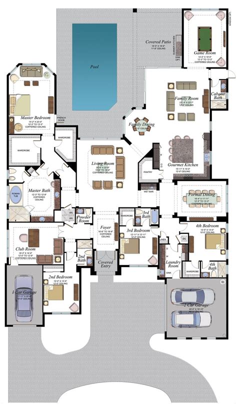 Belvedere Plan Florida Real Estate Gl Homes House Layout Plans