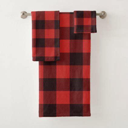 Free shipping on most lighting, furniture and decor every day. Modern Black & Red Farmhouse Flannel Bath Towel Set ...
