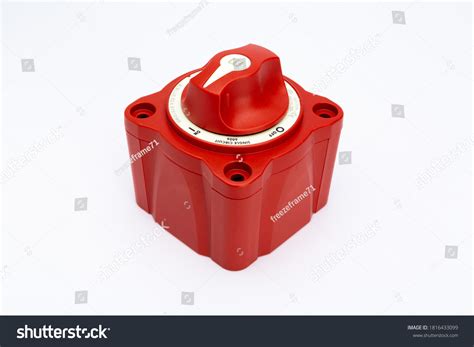 Front View Red Onoff Rotary Switch Stock Photo 1816433099 Shutterstock