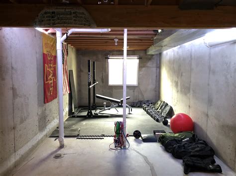 Getting It Done During Quarantine In My Dungeonunfinished Basement Homegym