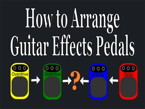 guitar pedal order best arrangement for the best effects spinditty