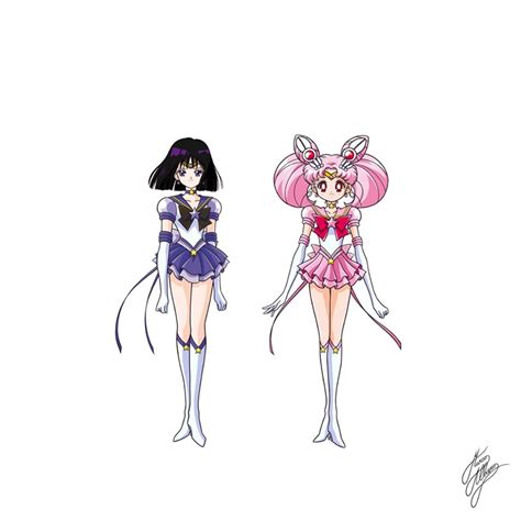 Eternal Sailor Saturn Eternal Sailor Chibi Moon By Marco Albiero Art Sailor Chibi Moon
