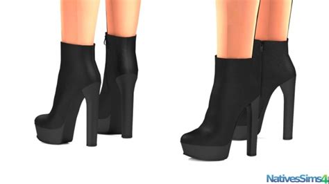 Black Ankle Boots At Natives Sims 4 Sims 4 Updates