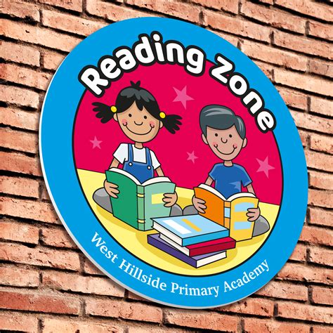 Reading Zone Sign Customised Zone Sign For Your School