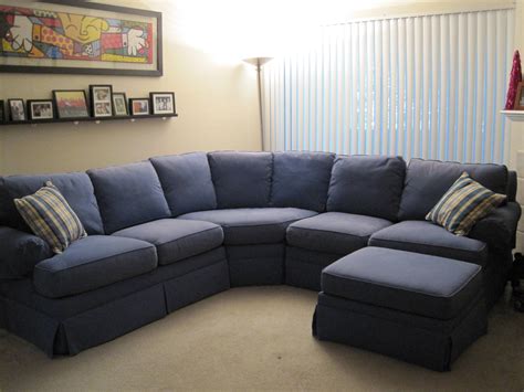 Best 15 Of Blue Leather Sectional Sofas