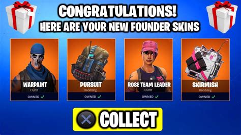 How To Get Founders Pack Skins Free New Founders Skins Free Fortnite