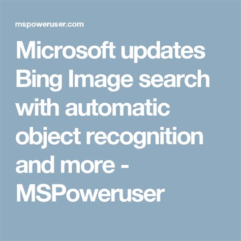 Microsoft Updates Bing Image Search With Automatic Object Recognition