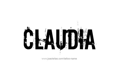 Claudia Name Tattoo Designs