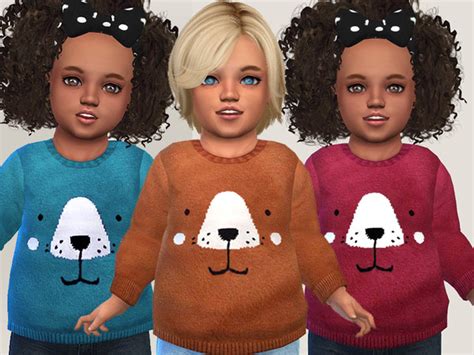 Toddler Sweaters 04 By Pinkzombiecupcakes At Tsr Sims 4 Updates