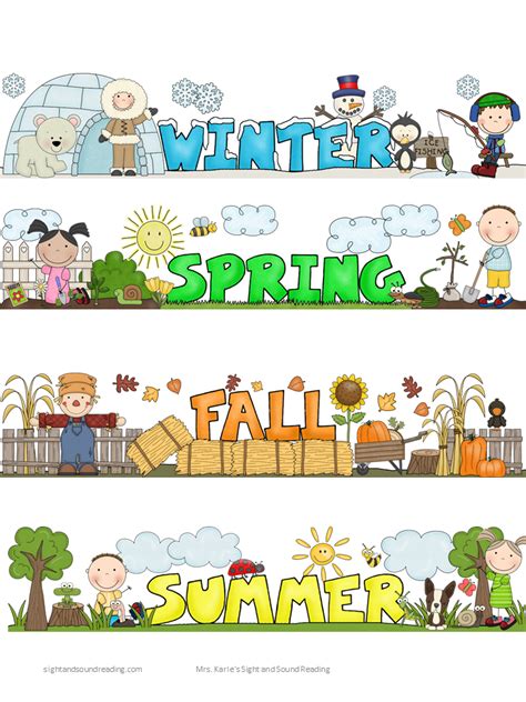 Seasons Lesson Plans And Activities For Preschoolkindergarten