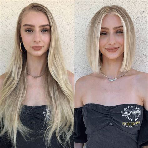 Mind Blowing Hair Transformation Before And After Photos Gallery Long To Short Hair Long Hair