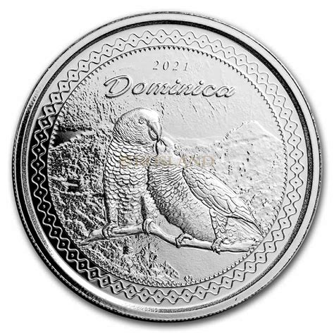 1 Unze Silbermünze Ec8 Dominica Sisserou Parrot 2021