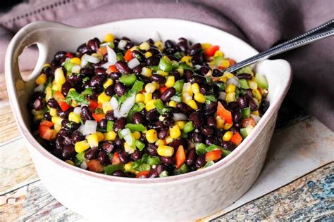 Sweet N Spicy Black Bean Salad Recipe Black Bean Salad Sweet N