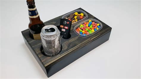 Diy Wooden Serving Tray Drinks And Snacks Youtube