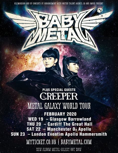 Creeper To Be The Opening Act For Babymetals Uk 2020 Tour Unofficial