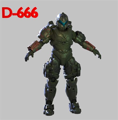 D 666 The Covenant Slayer Custom Halo 5 Spartan By Telemuscnt On