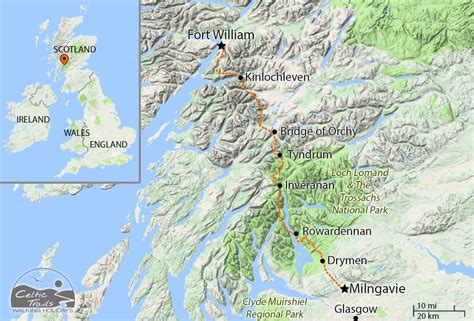 West Highland Trail Map