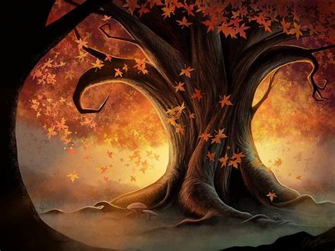 Top Eerie Autumn Windows 7 Wallpapers Tree Art Autumn Trees Mabon