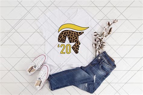 Trump 2020 Leopard Yellow And Black Text Png Sublimation Etsy