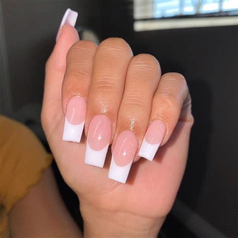 8 Square French Tip Nails The Latest Trend In Nail Art