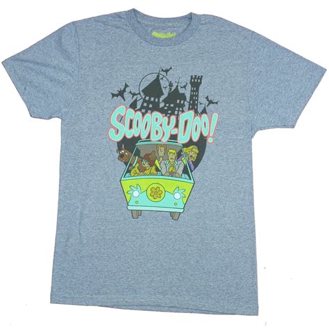Hybrid Apparel Scooby Doo Mens T Shirt Full Gang Loaded In The Mystery Machine