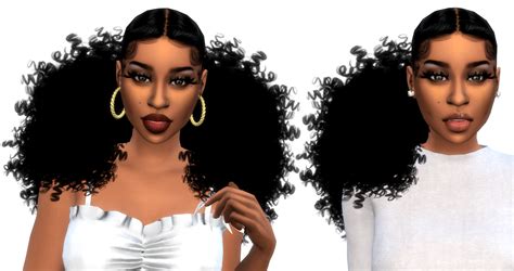 Pontytail Sims 4 Cc Hair Black Girl Eb2