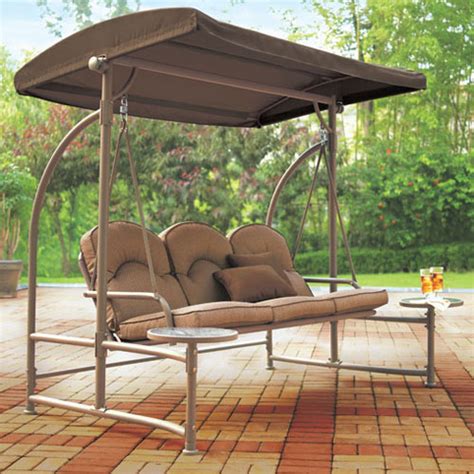 The pine double lawn swing glider from dutchcrafters is amish made with impressive wood canopy. Outdoor Swing With Canopy | Better Home Improvement | www ...