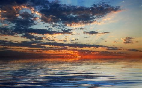 Colorful Dark Sunsets Images Of Ocean Sky Clouds Sunset Water Sea