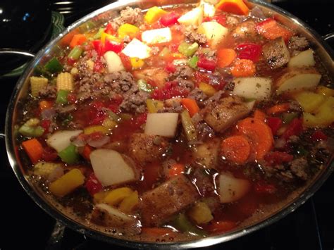 Would you like any meat in the recipe? Pioneer woman hamburger veggie soup yummmmm | Cooking ...