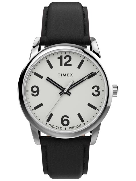 Timex Timex Mens Easy Reader Bold 38mm Watch Silver Tone Case