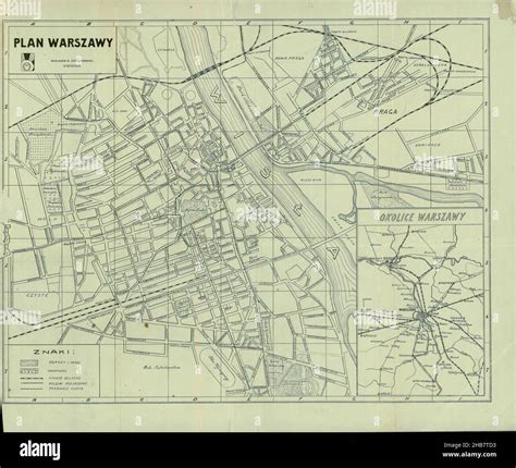 Warschau Plan Warschau Karte Karte Von Warschau Mapa Warszawy