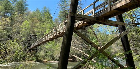 Hiking The Toccoa River Swinging Bridge Near Blue Ridge Ga