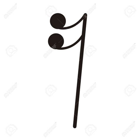 Isolated Sixteenth Rest Note Musical Note Vector Illustration Design