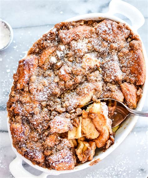 Maybe you would like to learn more about one of these? Cinnamon Roll French Toast Bake with Pecan Crumble