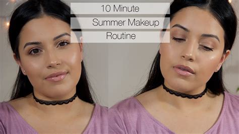 Minute Glowy Summer Makeup Routine Youtube