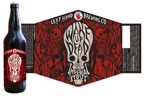 Wake Dead Imperial Stout Beer Modern Beer Labels Beer Bottle Design