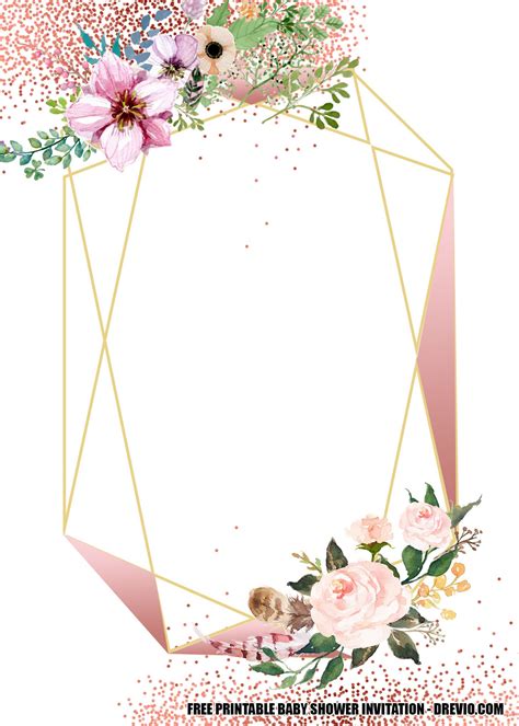 Copy of 90's party prop frame. Birthday Invitation Template Rose Gold How To Get People To Like Birthday Invitation Template ...